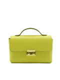 Padlock Top-Handle Bag with Strap - Yellow