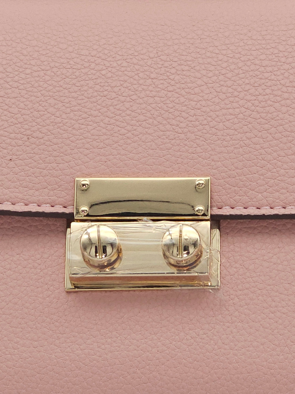 Padlock Top-Handle Bag with Strap - Pink
