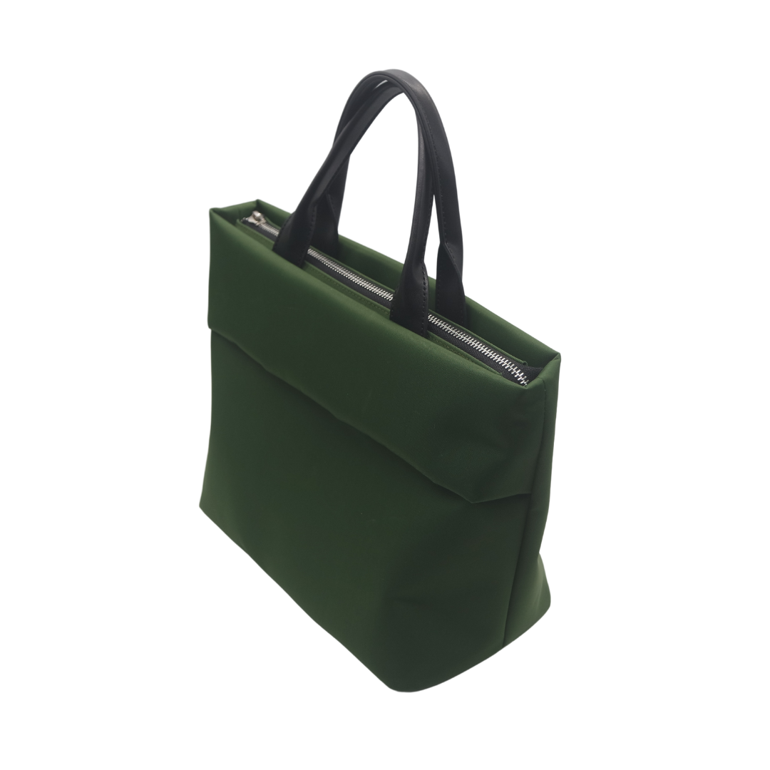 Top-Handle Nylon Bag with Strap