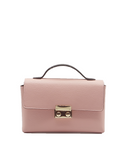 Padlock Top-Handle Bag with Strap - Pink