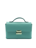 Padlock Top-Handle Bag with Strap - Blue