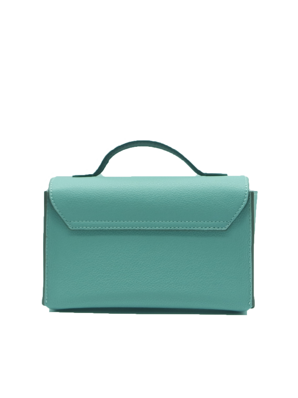 Padlock Top-Handle Bag with Strap - Blue