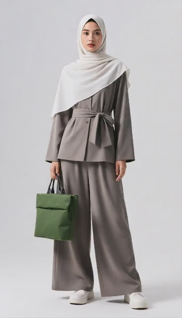 Top-Handle Nylon Bag with Strap